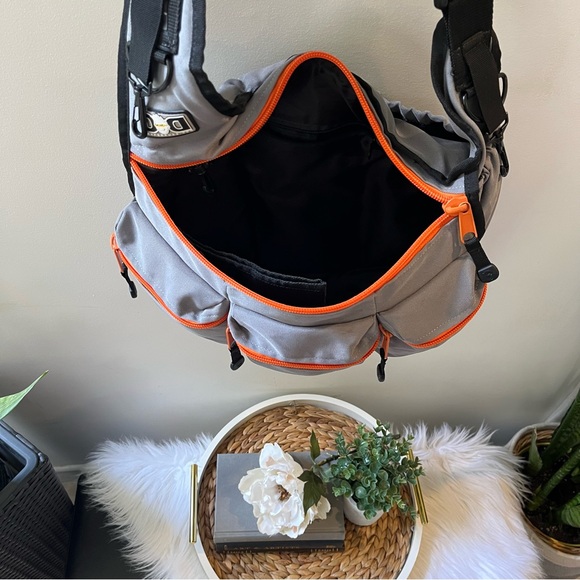 DIAPER DUDE Gray and Orange Diaper Bag - Picture 2 of 8